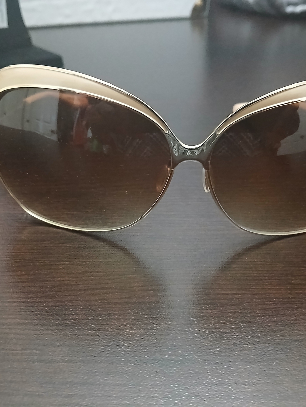 DITA Women's Sunglasses - Gold Frame with Brown Gradient Lenses